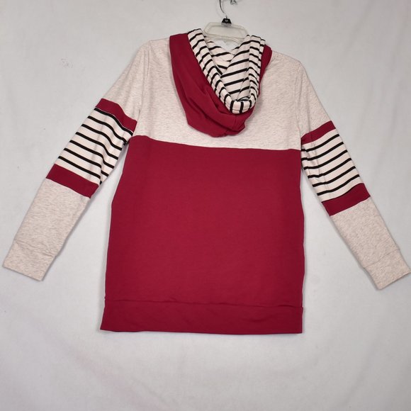 Nora Madison Hoodie Women's Pullover Sweatshirt Hooded Lucy Avenue Size M - Picture 4 of 7